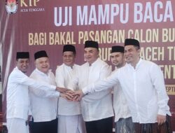 Tiga Paslon Bupati Wakil Bupati Agara Ikuti Uji Mampu Baca Al Quran