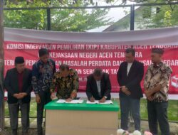 KIP Aceh Tenggara dan Kejaksaan Tandatangani MoU Penyelesaian Pilkada Tahun 2024